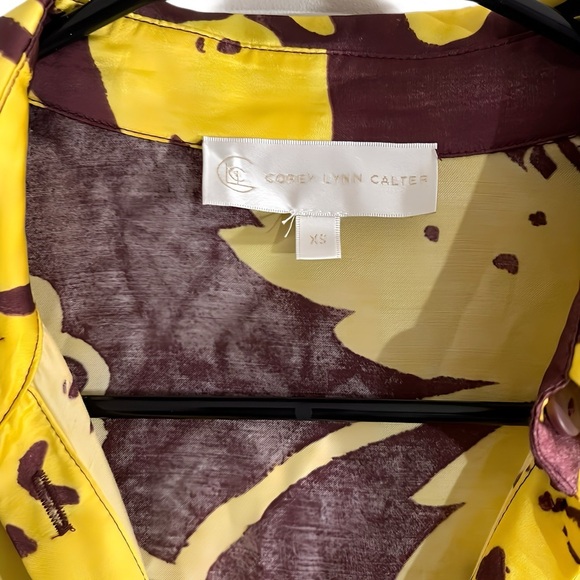 Anthropologie Corey Lynn Calter Maxi Shirt Dress Bold Print, XS - Picture 6 of 6